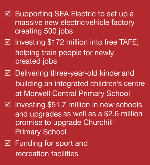 Fighting for jobs in the Valley - Mark Richards in the Morwell Electorate, Latrobe Valley as the Australian Labor Party (ALP) candidate